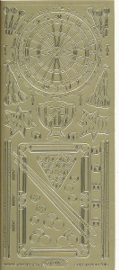 Starform stickervel barspel goud 1209 (Locatie: u215) - Img 2