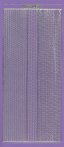 Sticerkvel rand paars/goud XP6571 (Locatie: f111)