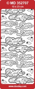 Sticker gold Merry Christmas MD352707 (Locatie: u086)