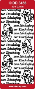 Sticker zilver zum schulanfang DD3456 (Locatie: NN091)