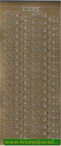 Stickervel goud Frohes Fest DD3704 (Locatie: C139) - Img 2