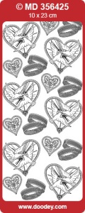 Stickervel huwelijk goud MD356425 (Locatie: A003)