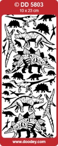 Stickervel zilver dino's DD5803 (Locatie: A216) - Img 1