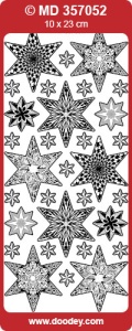 Stickervel zilver kerst MD357052 (Locatie: ZZ010)