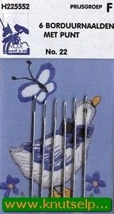 Sticknadeln spitz 6 Stücke 22 (Locatie: 5R)