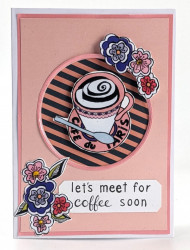 Wenskaart 'Let's meet for Coffee soon'