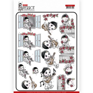 Yvonne Creations knipvel pierrot CD11466 (Locatie: 2666)