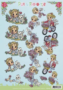 Yvonne Creations knipvel Puk en Floortje CD10891 (Locatie: 4529)