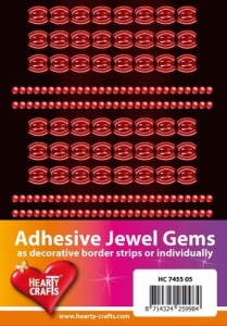 Adhesive Jewel Gems zelfklevende strips oranje HC 7455 05 (Locatie: 1F )