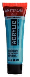 Amsterdam Acrylverf Tube 20 ml Turkooisblauw 522