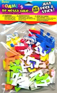 Darice foam stickers alfabet 104 stuks 1039-91 (Locatie: K3) - Img 1