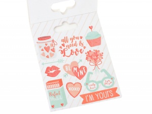 Dovecraft love glitter stickerbook, 8 sheets (Locatie:) - Img 5