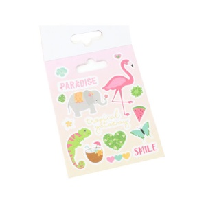 Dovecraft tropical glitter stickerboek, 8 vel (Locatie: c035) - Img 2