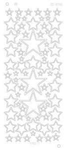 Find It stickervel glanzend goud sterren CD3096 (Locatie: e006) - Img 1