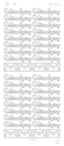 Find It stickervel glanzend zilver uitnodiging CD3006 (Locatie: D58)