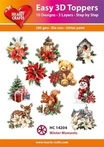 Hearty Crafts Easy 3D Toppers Winter Moments HC14204
