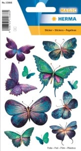 Herma glitter stickers vlinder 1 vel 15666 (Locatie: HE062)