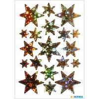 Herma stickers sterren holografisch goud 1 vel 3902 (Locatie: HE023) - Img 2