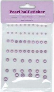 Hobby Idee zelfklevende plakparels roze/lila 50 stuks PK-0003 (Locatie: K2)