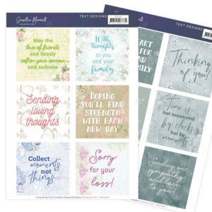 Jeanine's Art 2x stansvel teksten JATD1002 (Locatie: 5538)