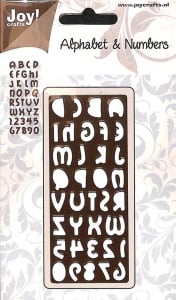 Joy! Crafts Snijplaat Alphabet en nummers 6002/0139 (Locatie: A296) - Img 1