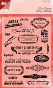 Joy! stamp merry christmas 6410 0106 (Locatie: 5502)