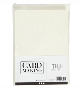 Kaarten en enveloppen 10,5 x 15 cm (C6) off-white 50 sets 23109 - Img 2