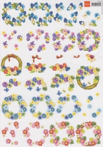 Marianne Design knipvel bloemen 3D556 (Locatie: 4424)