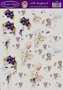 Marieke's Design knipvel masker 2409 (Locatie: 714)