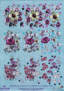 Metallic knipvel bloemen nr. 111742112 (Locatie: 4502)