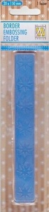 Nellie Snellen embossing folder Stars Border BOF001