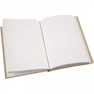Notitieboek, A6 10,5x15 cm, dikte 80 gr, bruin, 1 stuk, dikte 8 mm - Img 2