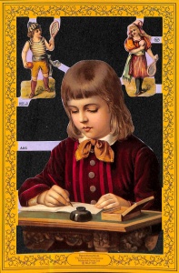 Poezieplaatje Schoolkindjes MLPA66 (Locatie: MP039)