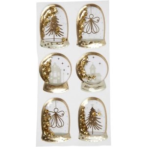 Shaker Stickers, kerstmis, 6 stuks, 28459 (Locatie: 2374) - Img 1