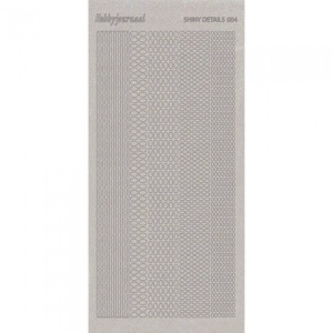 Shiny Details stickervel glitter zilver SDS004TZ (Locatie: b308)