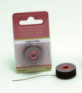 Silky kralendraad zwart 0.2 mm x 37 mtr 12050-5001 (Locatie: K3)