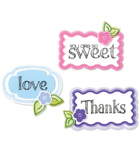 Sizzix pakket met 12 clearstamps en 10 snij- en embosmallen 657919 (Locatie: NN067) - Img 1