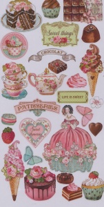 Stamperia Chipboard Sweety 15x30 cm (Locatie: 2938) - Img 2
