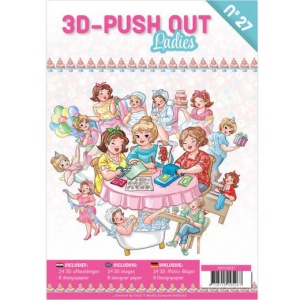 Stansboek Ladies, 24 afbeeldingen en 8 designpapier, 3DPO10027 (Locatie: 0940)