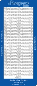 Starform sticker goud Herzlichen Glückwunsch 432 (Locatie: M120)