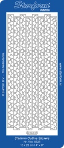 Starform sticker kerstranden sterren goud 8538 (Locatie: C250)