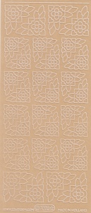 Starform sticker velvet hoekjes beige 7003 (Locatie: B345 )