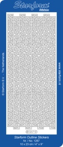 Starform sticker zilver randjes 1267 (Locatie: L201)