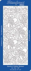Starform stickervel huwelijk zilver 1187 (Locatie: H188)