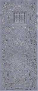 Starform Stickervel kerst zilver 953 (Locatie: BB137) - Img 2