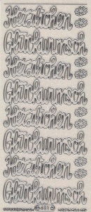 Starform stickervel transparant glitter zilver 481 (Locatie: T059)