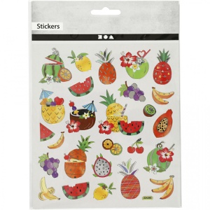 Stickers, sheet 15x16,5 cm, fruits, 27187 (Locatie: 5810) - Img 2