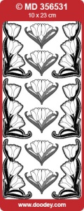 Stickervel goud tulpen MD356531 (Locatie: B081)