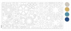 Stickervel ijsster holografisch d.blauw 20380/043604 (Locatie: Q118 )