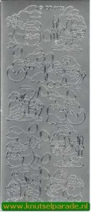 Stickervel pasen zilver DD7103 (Locatie: G109) - Img 2